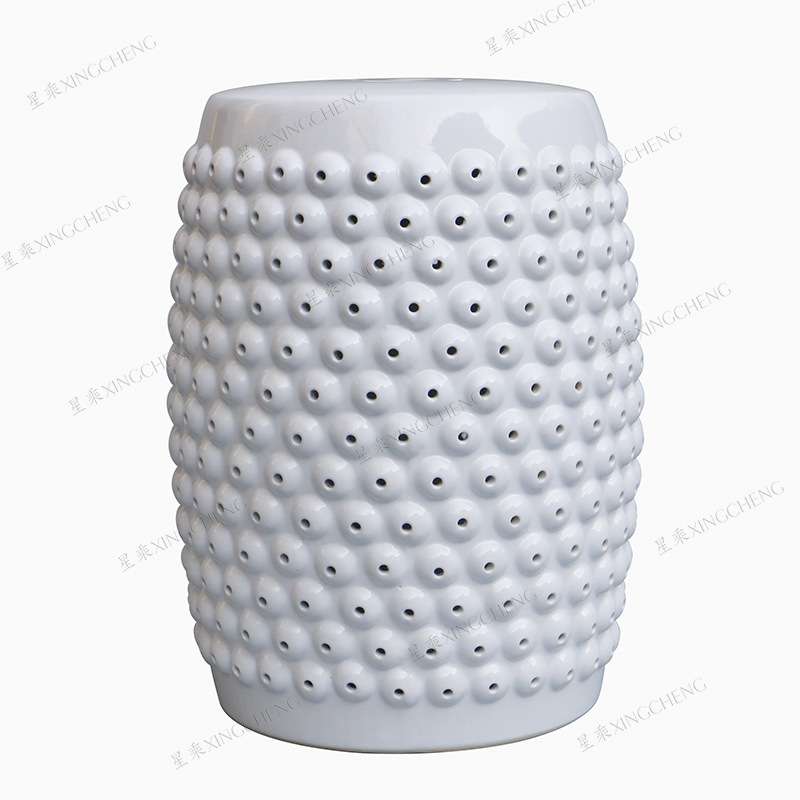 Porcelain outdoor garden seat  Chinese ceramic stool and standing for Dressing or Shoe changing stool at home
