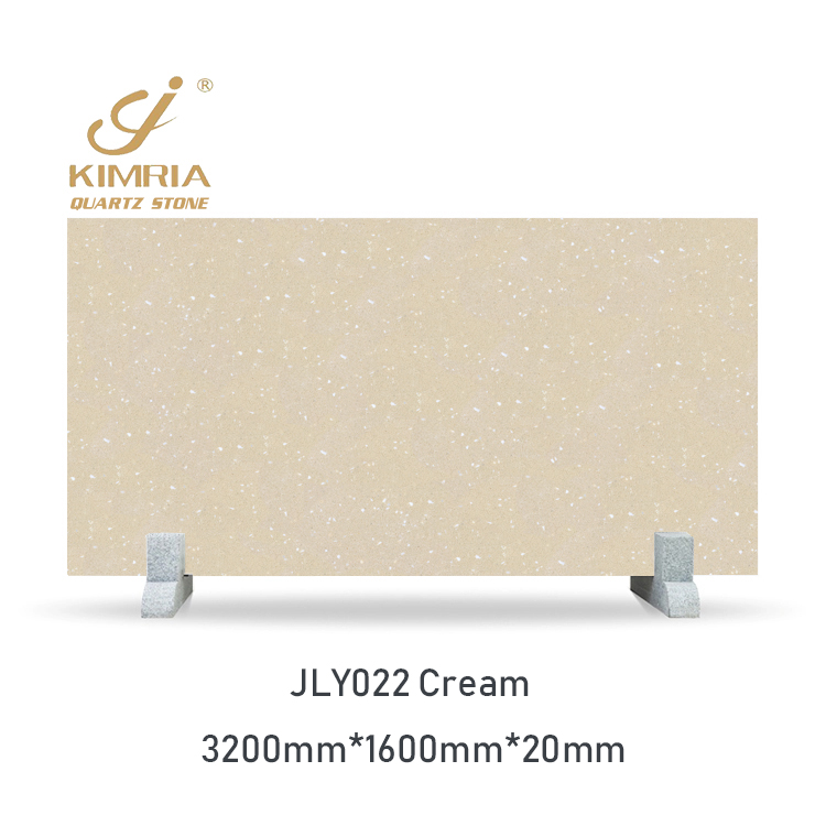 kitchen countertop cream artificial quartz stone beige color granite countertop polished table top quartz manufacturer