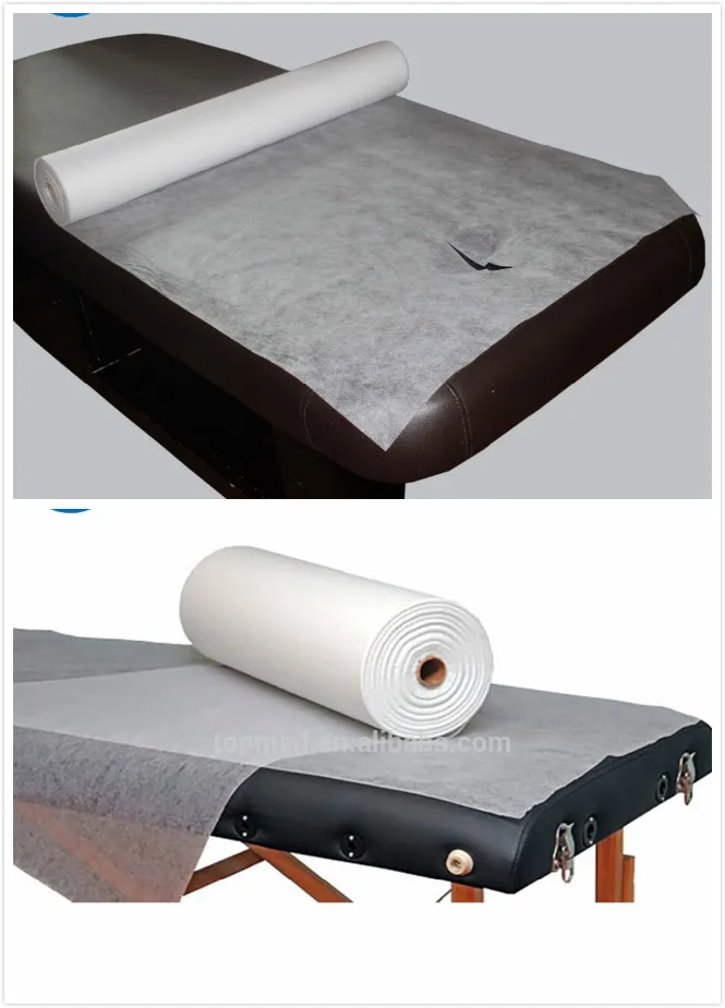 Medical non-woven bed sheet disposable examination paper bed sheet set roll for spa, hotel or hospital