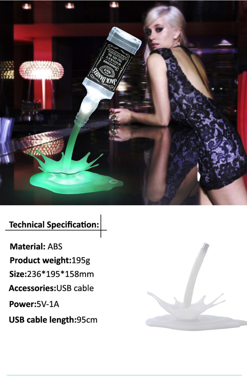 2019 Rechargeable Touch Desk wine pouring lamp for Bar Cafes Restaurant