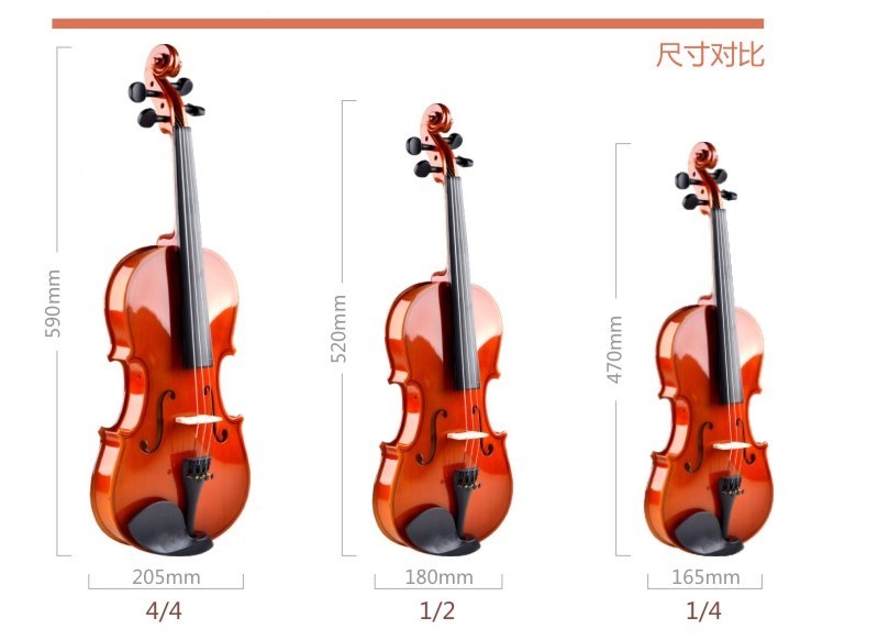 Handmade professional cheap price high quality musical instrument violin 1/4 1/2 4/4 for sale