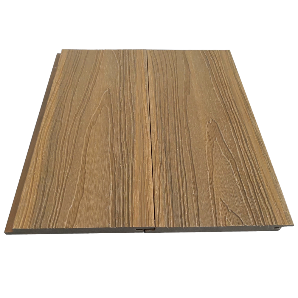 现代建筑覆层材料防水木制外墙 3d 深浮雕柚木木纹 pe 墙板镶板