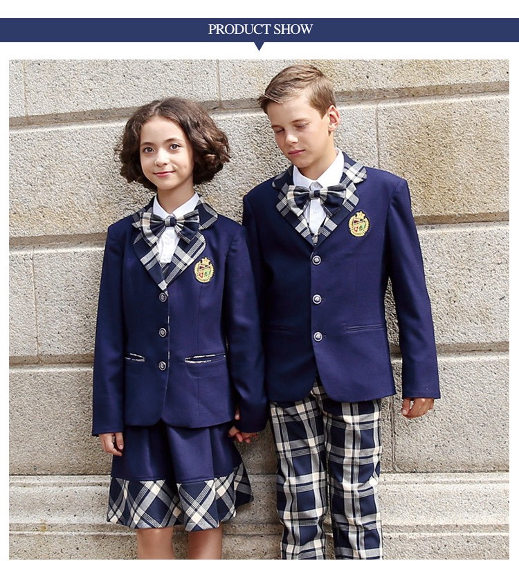 漂亮全年级海军蓝套装超软校服 - buy navy blue suit,school uniform