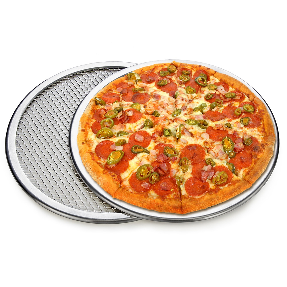 6/8/9/10/12/14" Round Aluminium Mesh Pizza Stone Pan Baking Tray Bakeware Cooking Screen Net Ustensiles for Home Shop