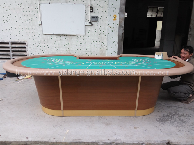 10席カジノ高級ゲーミングポーカーテーブルスクエアクラップテーブル