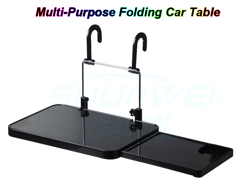 Hot Sale Multi Functional Folded Car Seat Back Steering Wheel Mounted Notebook Laptop Computer Eating Desk Car Table