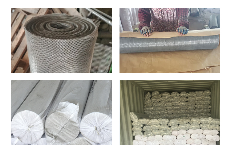 Galvanized steel flattened expanded metal wire mesh sheet 4 x 8