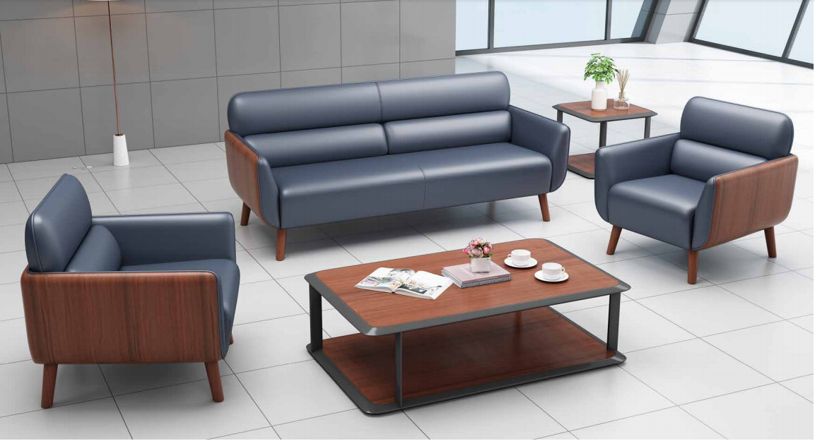 佛山家具现代真皮办公/酒店沙发设计