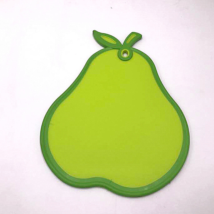 Wholesale pear fruit shape kitchen plastic chopping board cutting board