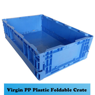 600*400*220 cheap price foldable plastic crates for fruits and vegetables manufacturer