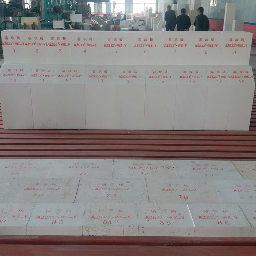 China Henan HCR brand fused cast AZS blocks with high quality