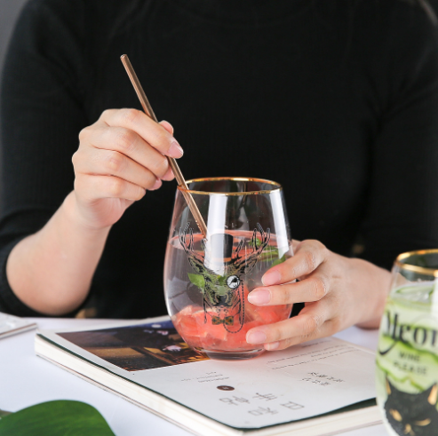 17oz Tumbler Bulk  Crystal Stemless Wine Glass  Mr and Mrs