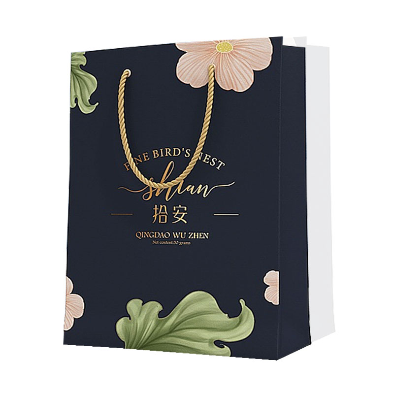 Custom uniquecolour printing commercial luxury shopping gift paper bag