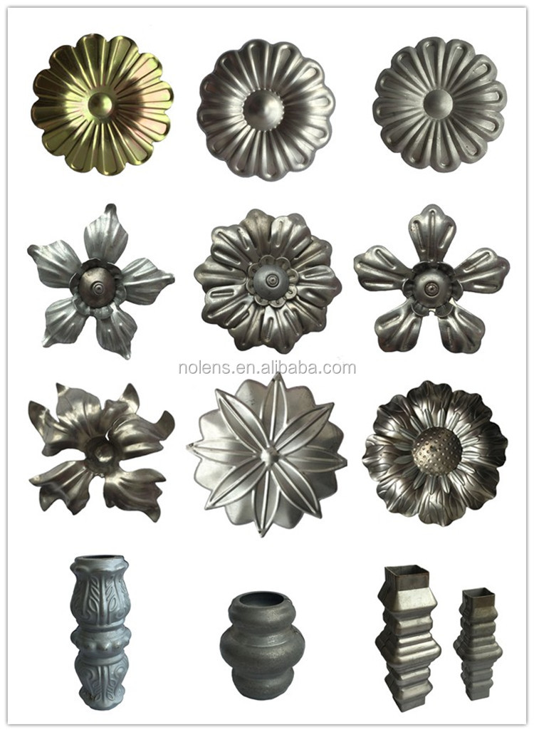 Terminali per Recinzione da 10 Pezzi, Punta di Lancia per Recinzione Ornamentale, Pratica per cancello Metallico in Ferro battuto da Giardino