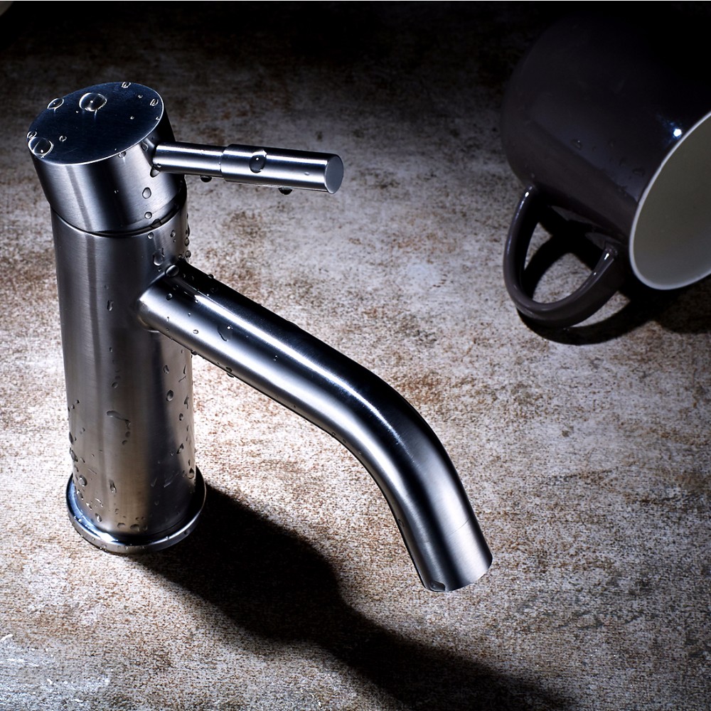 304不锈钢拉丝镍洗手盆水龙头热冷水龙头 - buy 304 stainless steel