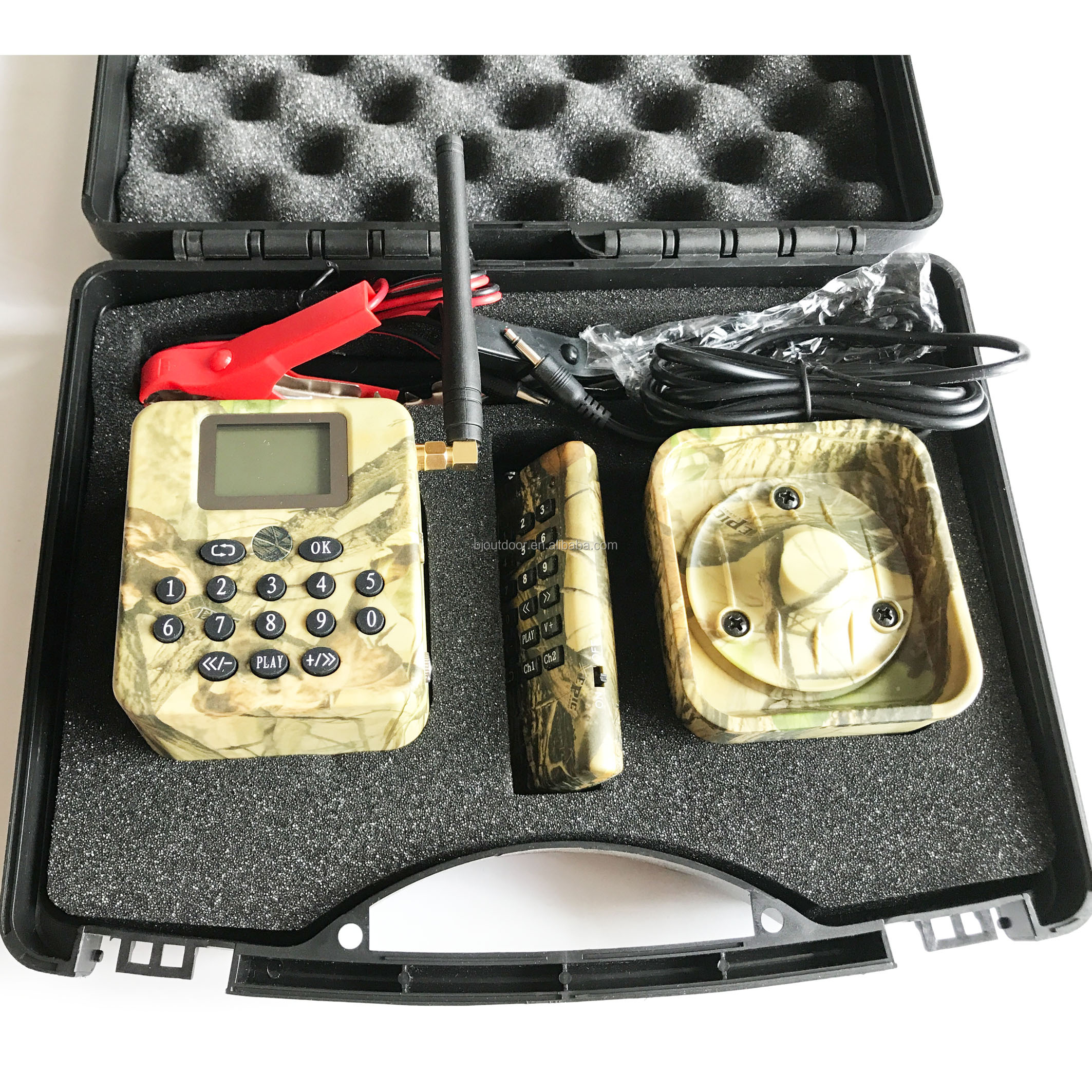 2019热卖dc 12v遥控器50w鸭子叫mp3声音猎鸟呼叫者狩猎从bj户外