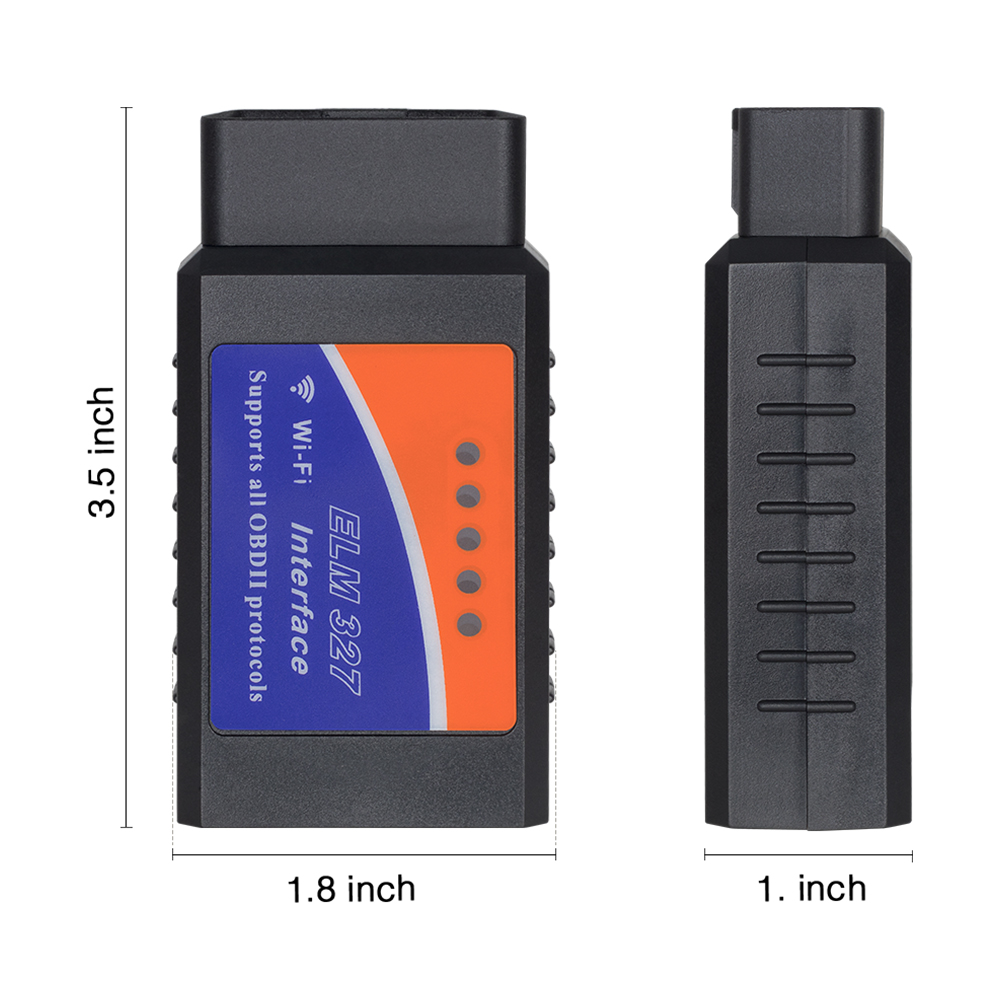 ELM327 WIFI V1.5 OBD2 Car Diagnostic Tool ELM 327 OBD II Scanner With PIC18F25K80 Chip Work for Android/IOS/Windows