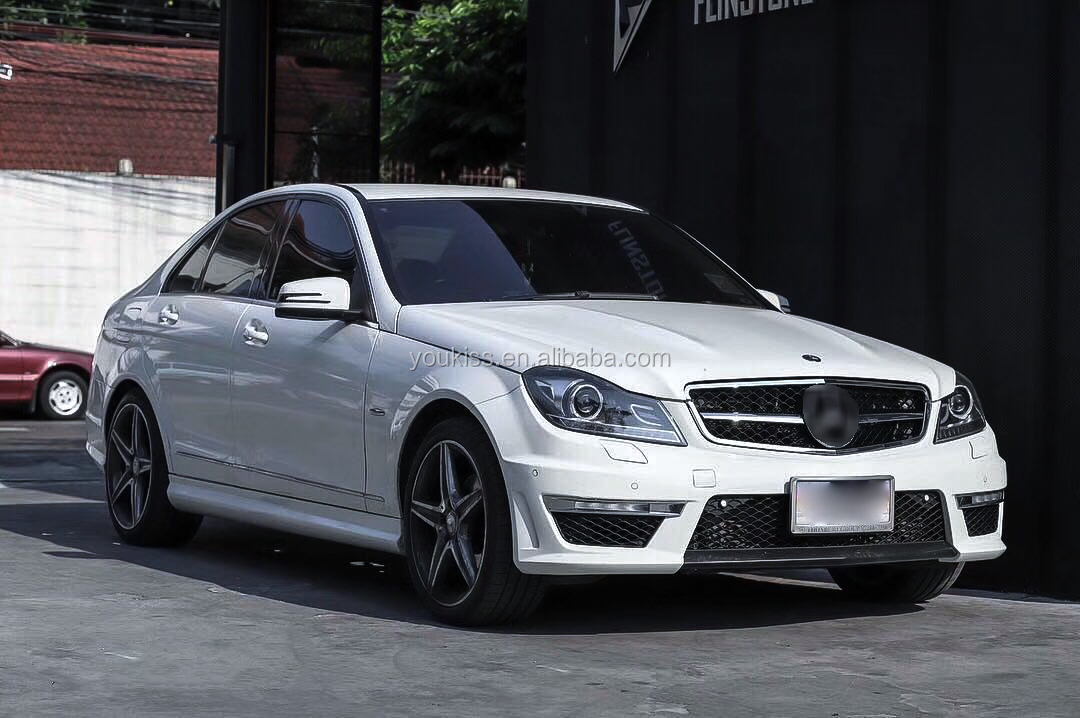 对于梅赛德斯-奔驰 c 级 w204 更换 c63 amg 高品质车身套件