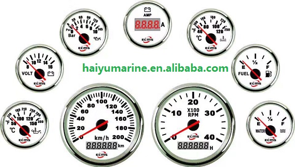 85mm 120KMH 200KMH Boat Marine GPS Speedometer