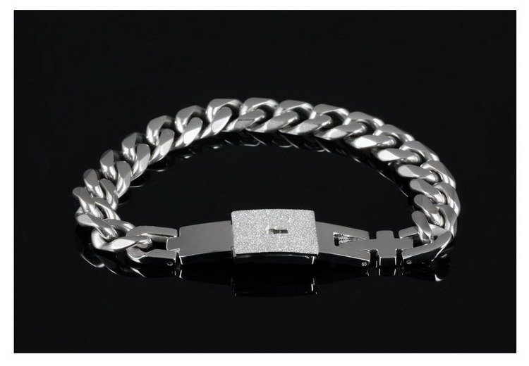 Couple Silver Lock Bracelet - Key My Heart Bracelets