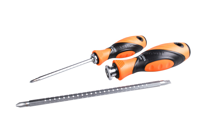Asaki Multi Two way Portable hand Tool 2 in 1Screwdriver set tool