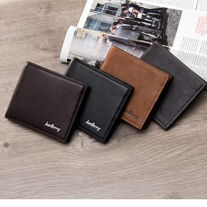 Cartera de cuero para hombre Cartera Pequeña Monedero de cuero