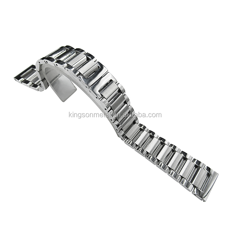 哑光黑色涂层不锈钢表带表带 jubilee