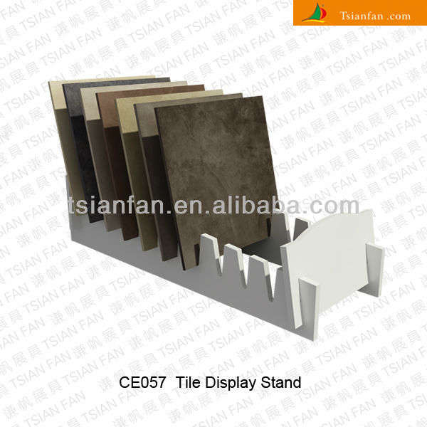 Double-Sided A-Frame Loose Tile Display Rack for Tile Sample Display