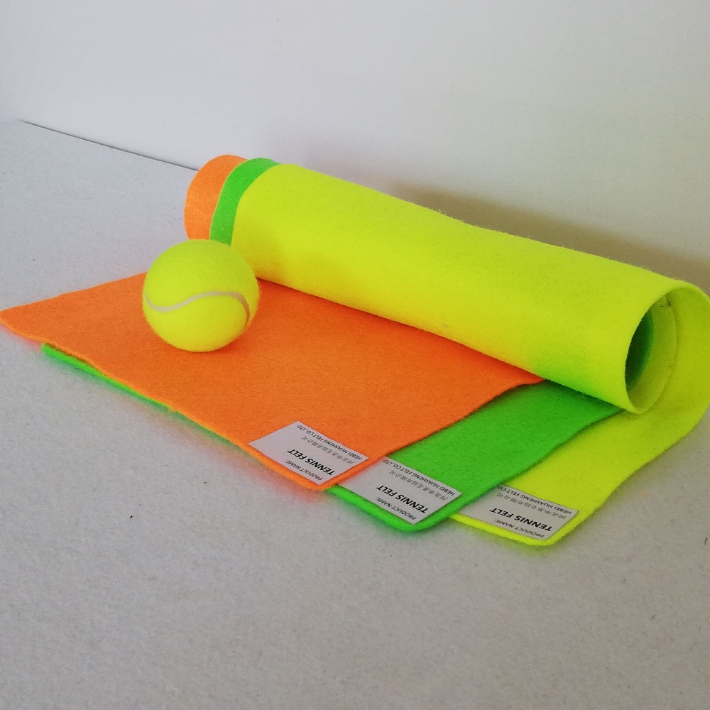 Teloon 100% Polyester Tennis Balls Felt Printed Nonwoven Fabric  Needle-Punched Cricket Tape Plain and Pattern Styles