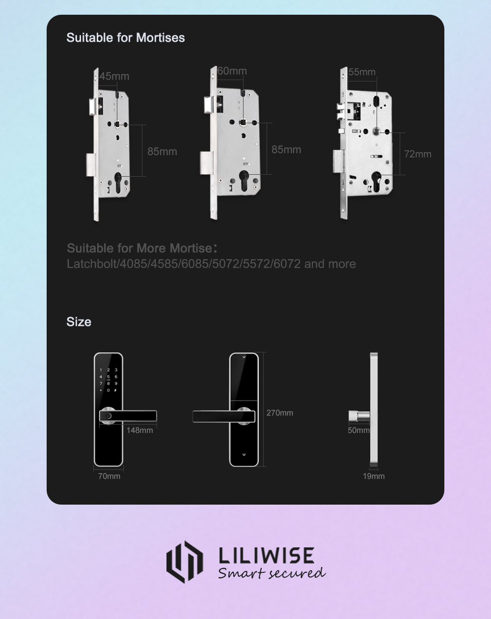 Smart Home Airbnb Cerradura de puerta Residencia Tuya Tarjeta de contraseña de huella digital inteligente Wifi Cerradura de puerta