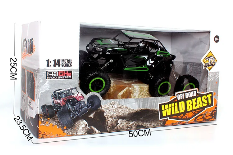 Wild Beast Off Road Échelle 1:14 6WD Radio Control Voiture d'escalade Rock Clawler