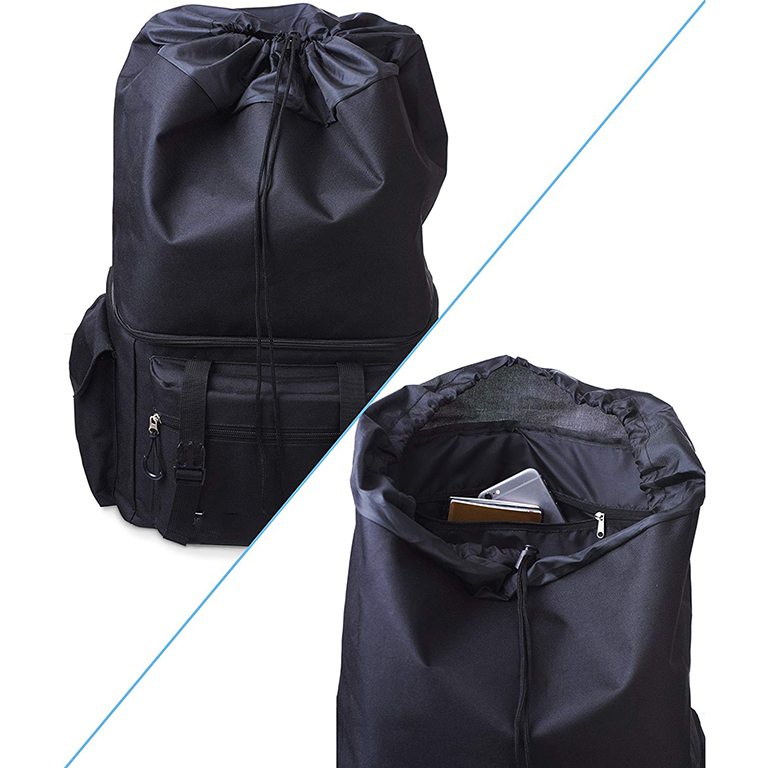 Sac à dos quotidien de voyage imperméable à la mode avec cordon de serrage avec poches multiples