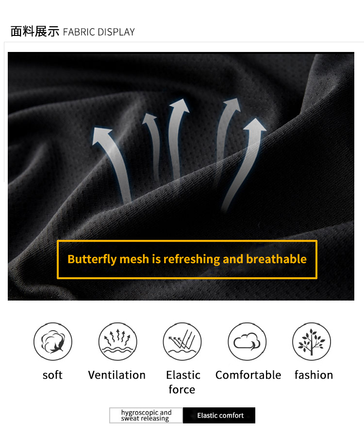 Summer outdoor sports t-shirt men custom logo polyester nylon breathable fitness clothes