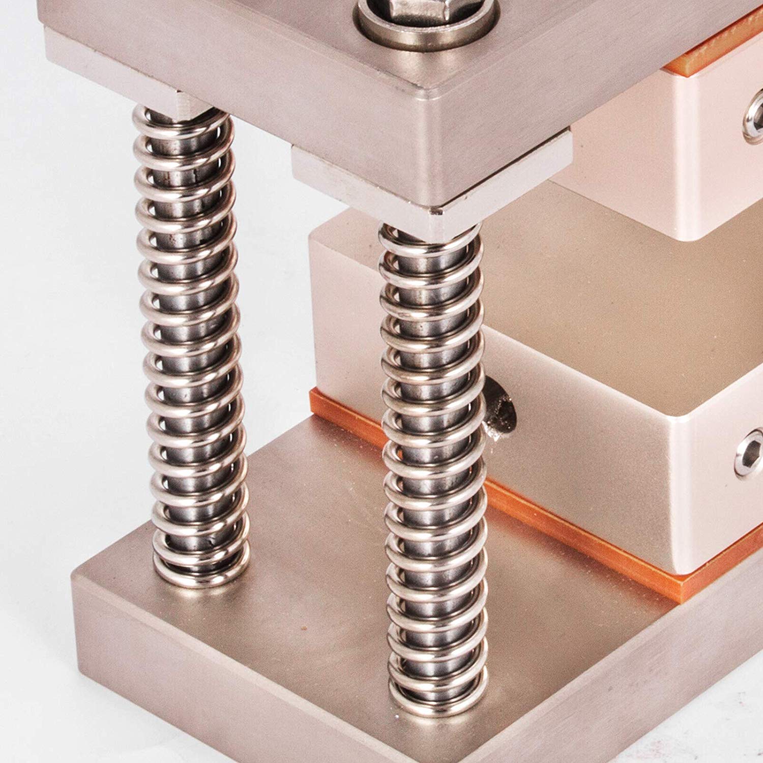 Golden Anodized Heating Plates Kit 3 * 5" Heat Plates Hot Press Plate Heat Exchanger Dual Hot Press Machine