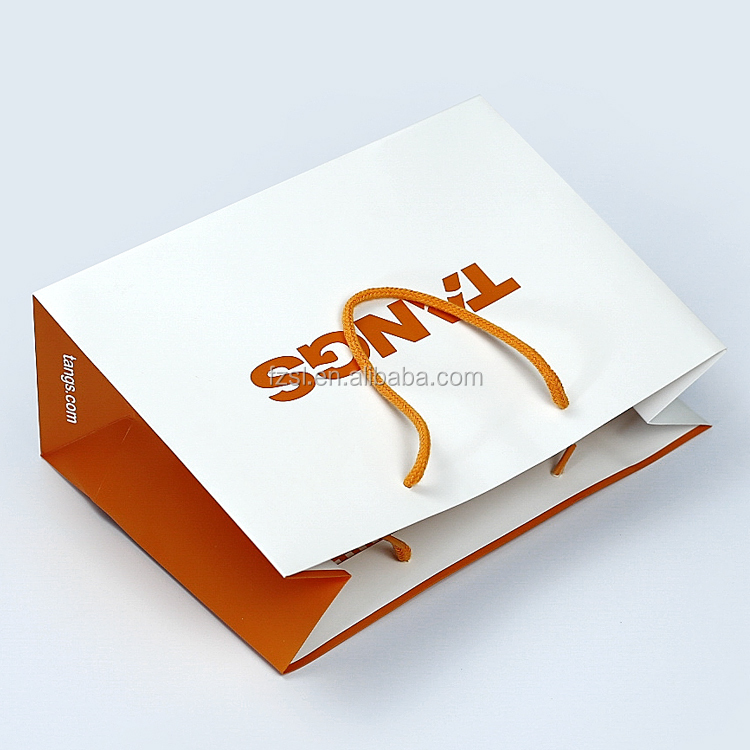 New Luxury Wholesale Custom Printed Luxury Logo Recycle Paper Shopping Bags Clothing Store Paper Bag