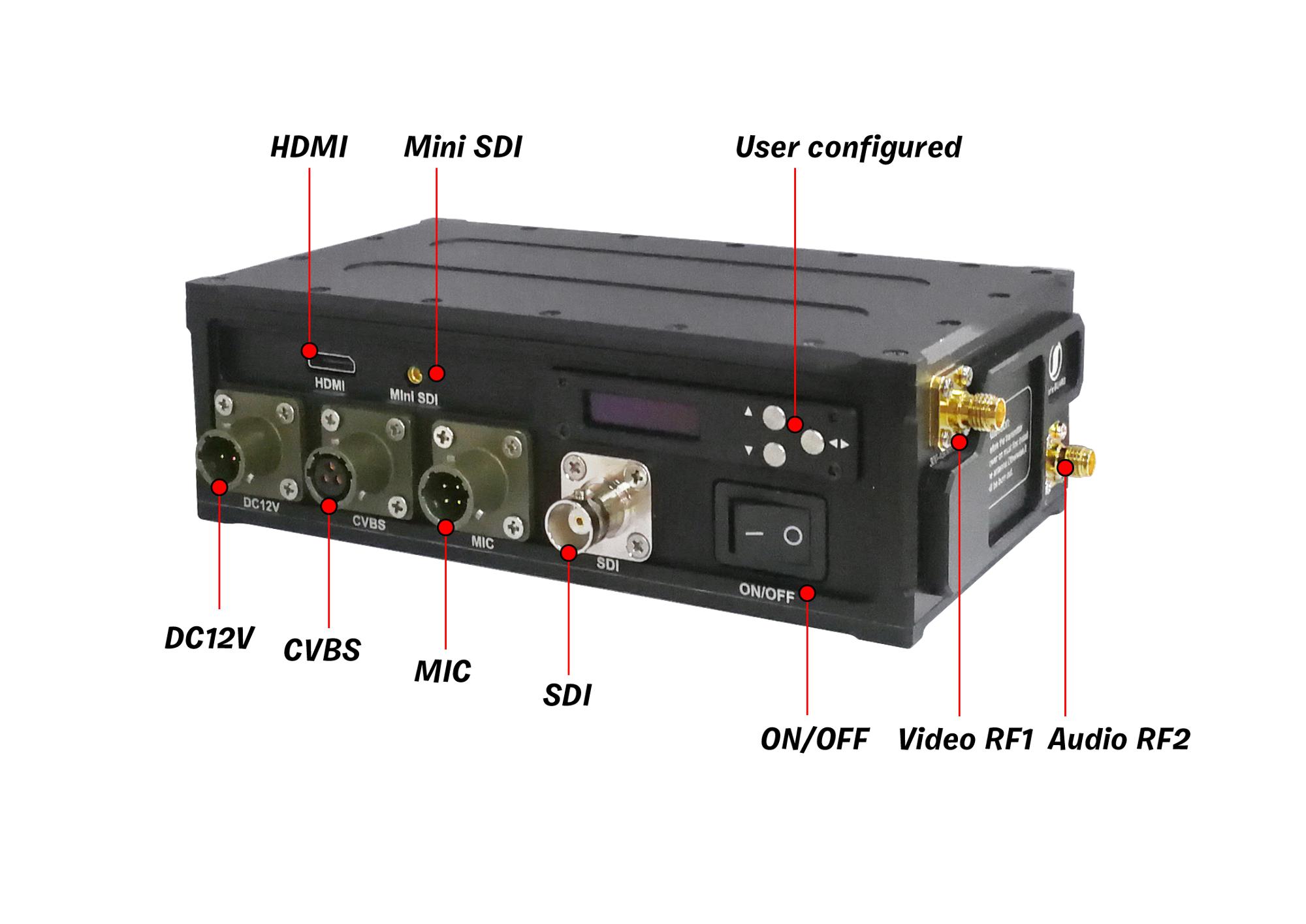 manpack military two way radio 2km wireless transmitter and receiver