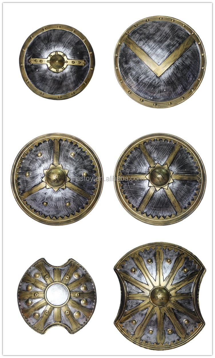 ヨーロッパの中世の盾古代ギリシャの騎士の盾プラスチック製の