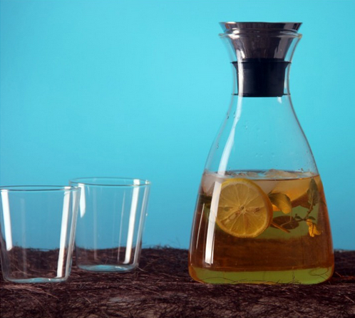 3PCS Glass Bottle Carafe Pitcher Set Cold Water Drinking Tea & Coffee Maker Beverage Pitcher