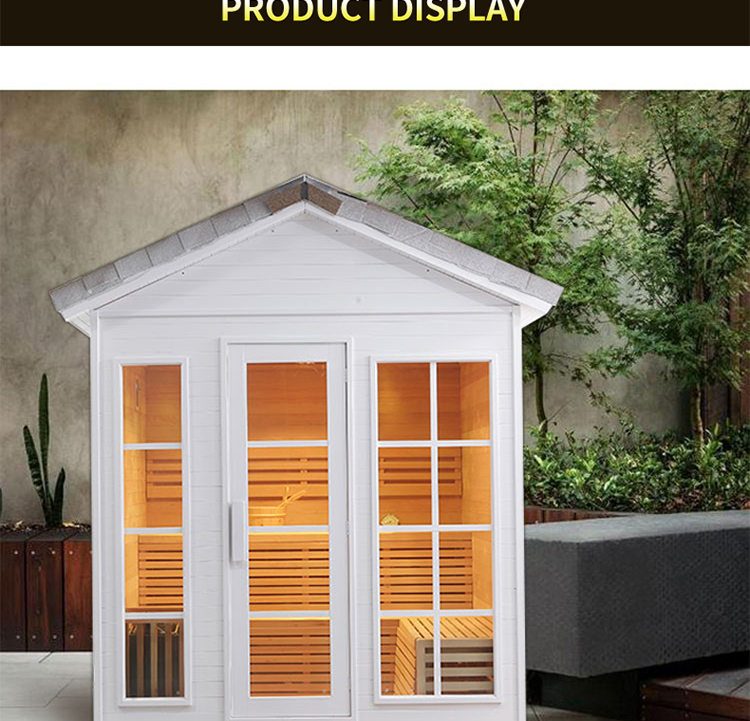 3 person outdoor traditional steam sauna room