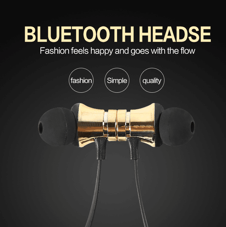 Factory Price Magnetic Sports  Wireless Earphones Stereo Mini Wireless Bluetooth Cordless Earphone Noise Cancelling headphone