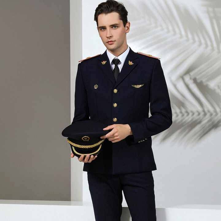 Classic Railway Station Security Guard Uniform - Train Conductor Outfit ...