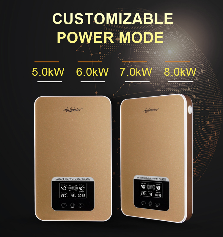 Power Setting Series G 8000W 220V Electric Water Heater Tank For Bathroom