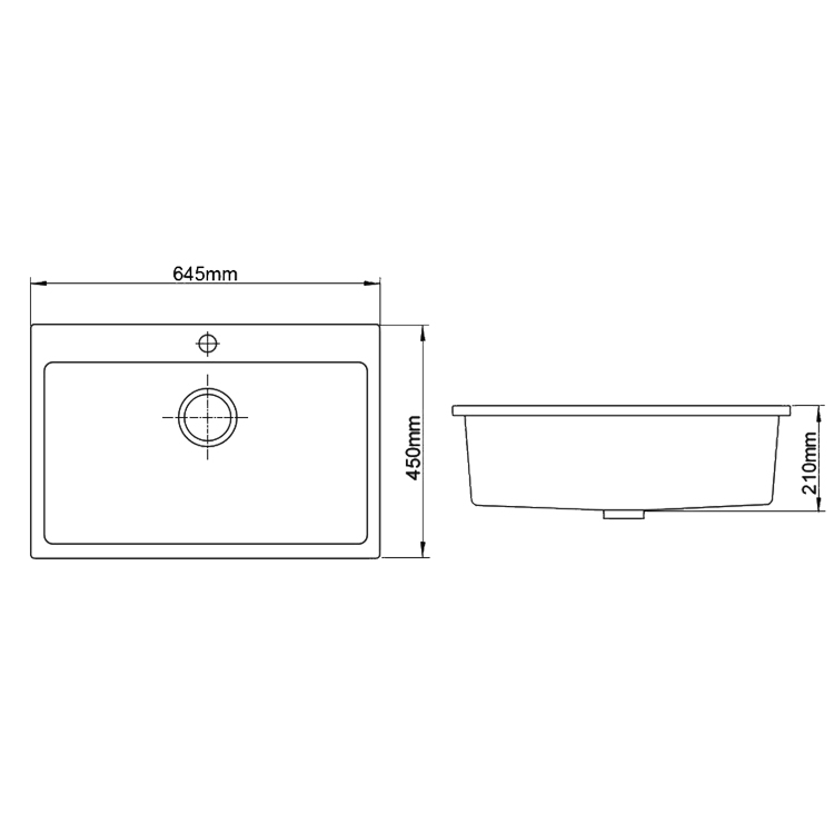 Cheap Composite Granit Kitchen Quartz Sink
