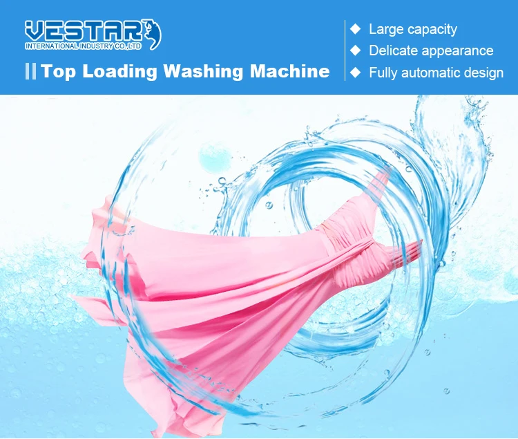 Top loading VCM material Home use washing machine with led display