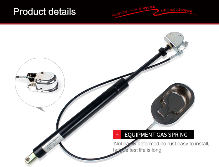 Double controlled  lockable gas spring for lift table