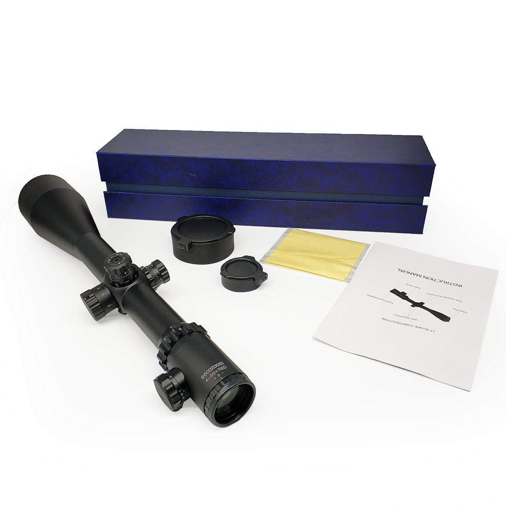 World Longest Rifle Scopes ED Tactical 1/8 MOA Lens Zoom Range 4-48x65