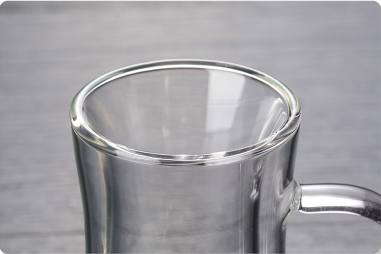 Factory supply clear Turkish double wall glass coffee cups