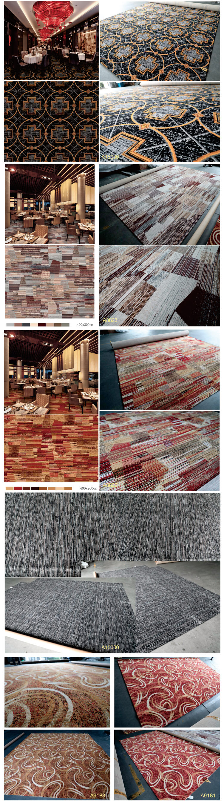 Custom Axminster Corridor Carpet Hotel  Set Cheap Tiles Casino Tiles Turkeys And Rugs Black Gold Fire Resistant Tiles Carpet