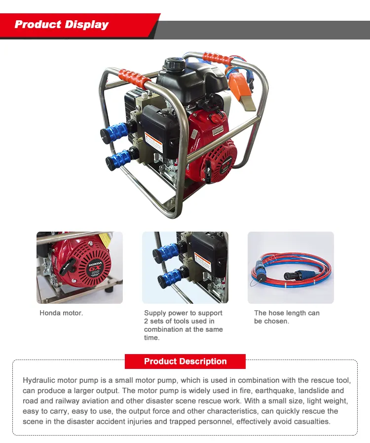 hydraulically operated rescue tools electric water pump motor price