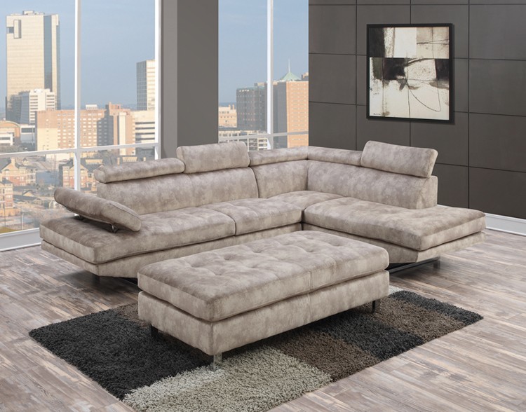 Modern Living room Furniture Fabric Corner Sofa Designs Small I Shaped Sofa 97820